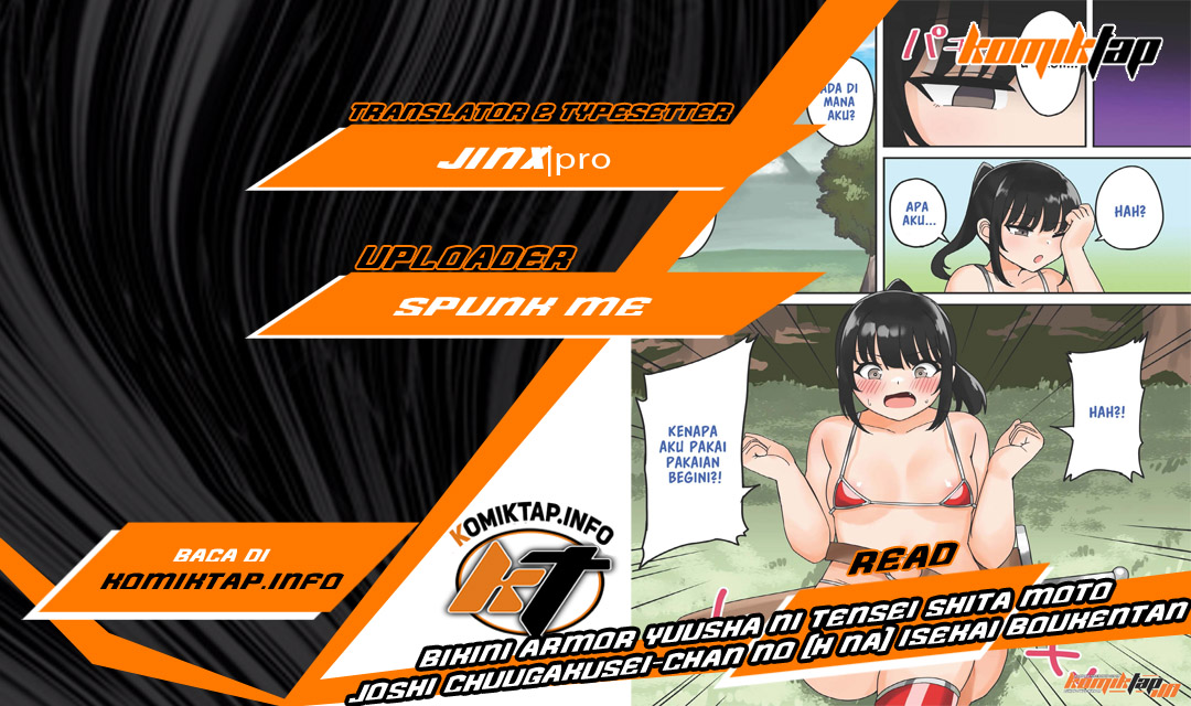 Bikini Armor Yuusha ni Tensei Shita Moto Joshi Chuugakusei-chan no (H na) Isekai Boukentan - Chapter 1 1